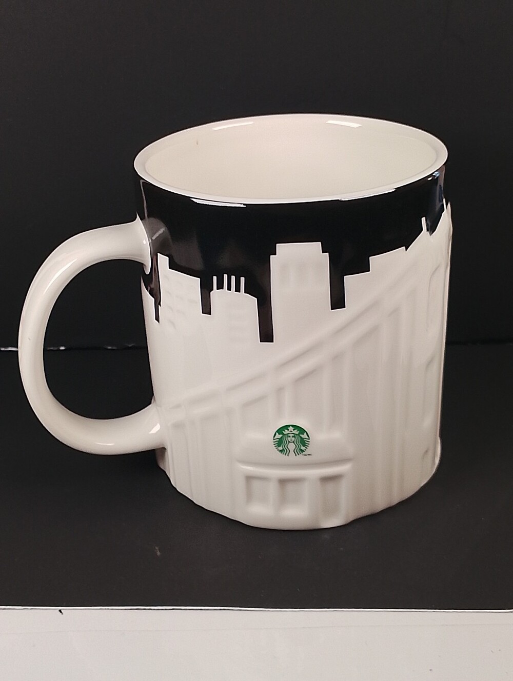 Starbucks 2012 3D Relief San Francisco Skyline 16 Oz. Collector’s Series Mug Cup